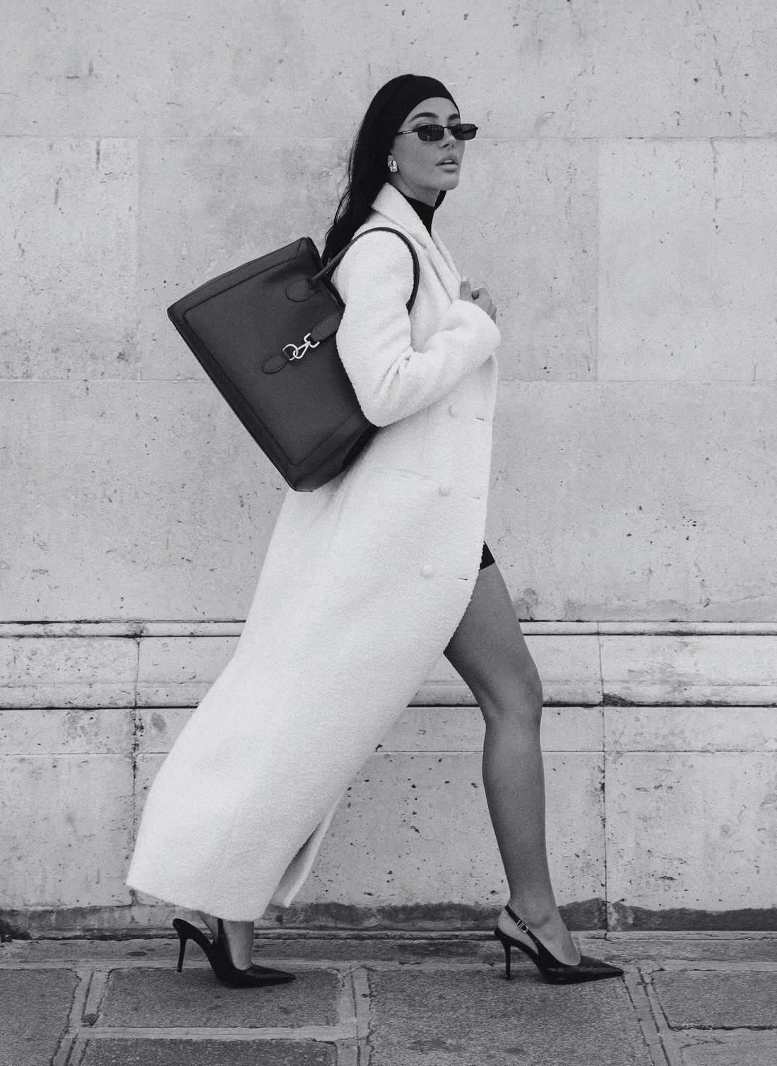 Chloe Bag in Navy Blue Brushed Leather