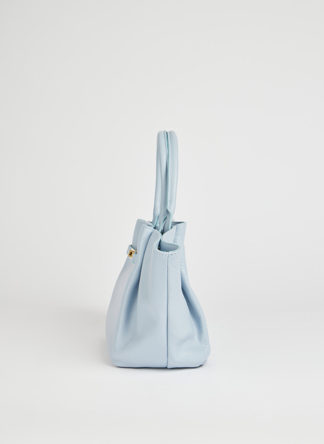 Charlène Bag in Togo Leather Light Blue