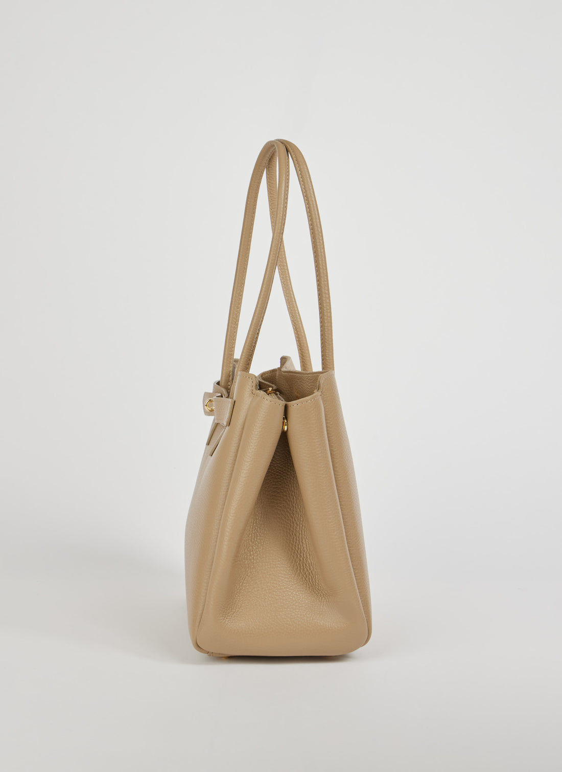 Béatrice Bag in Togo Leather Taupe