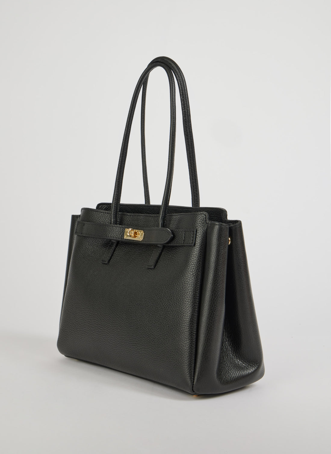 Béatrice Bag in Togo Leather Black