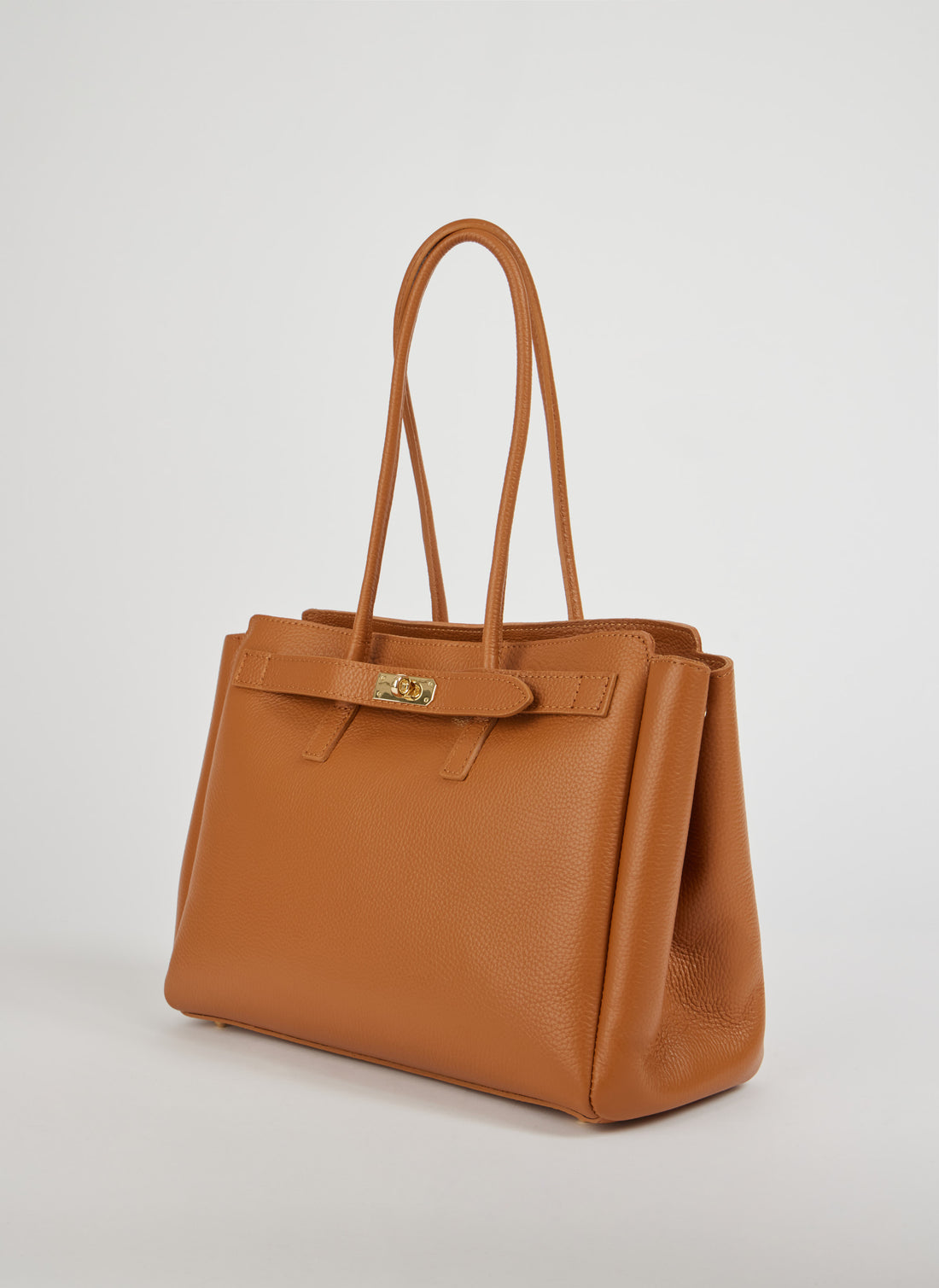 Béatrice Bag in Togo Leather Tan