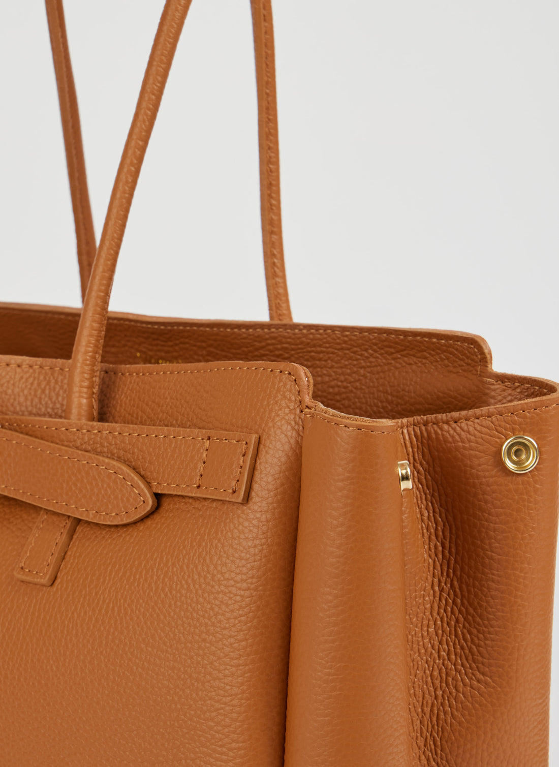 Béatrice Bag in Togo Leather Tan
