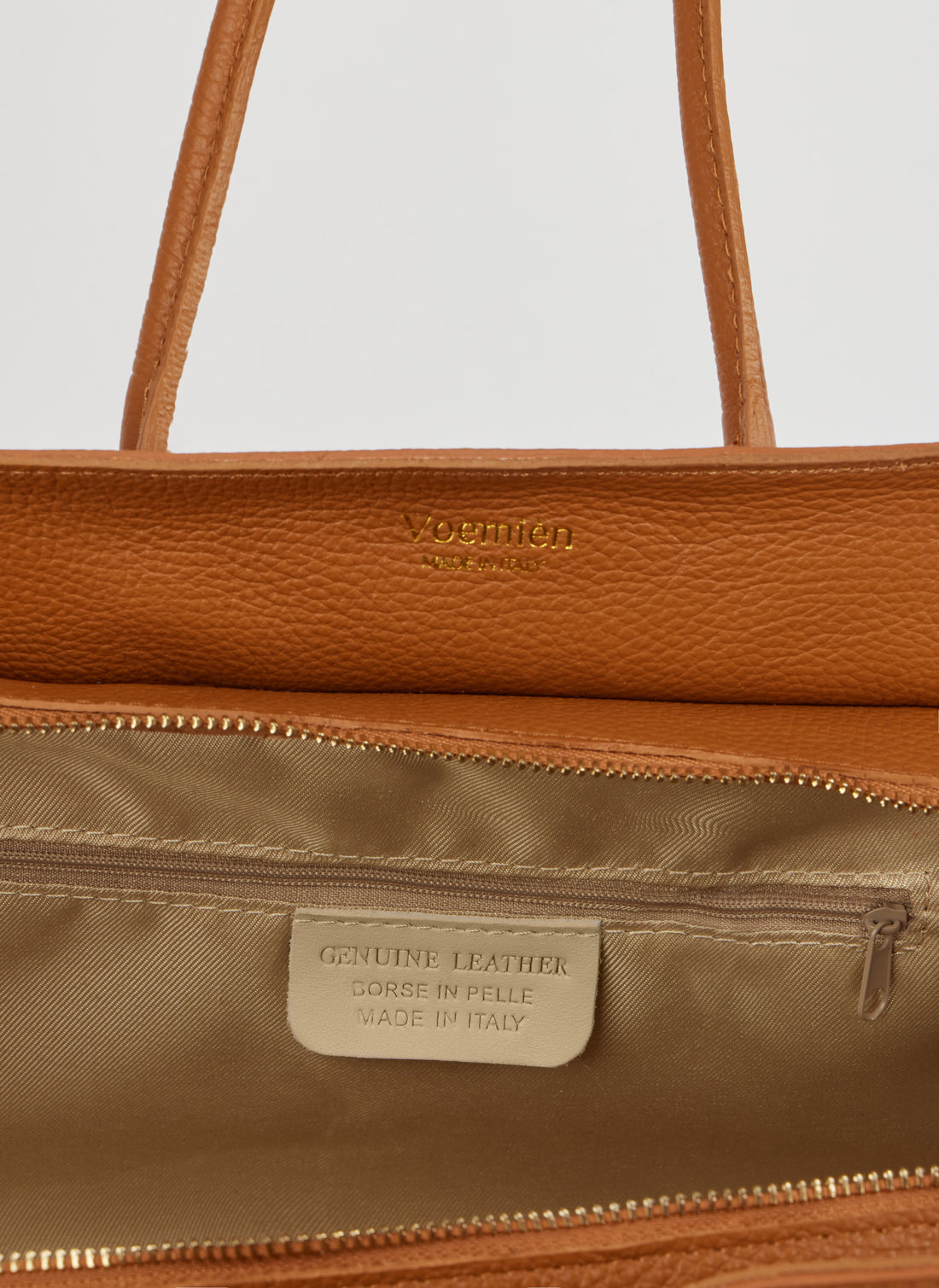 Béatrice Bag in Togo Leather Tan