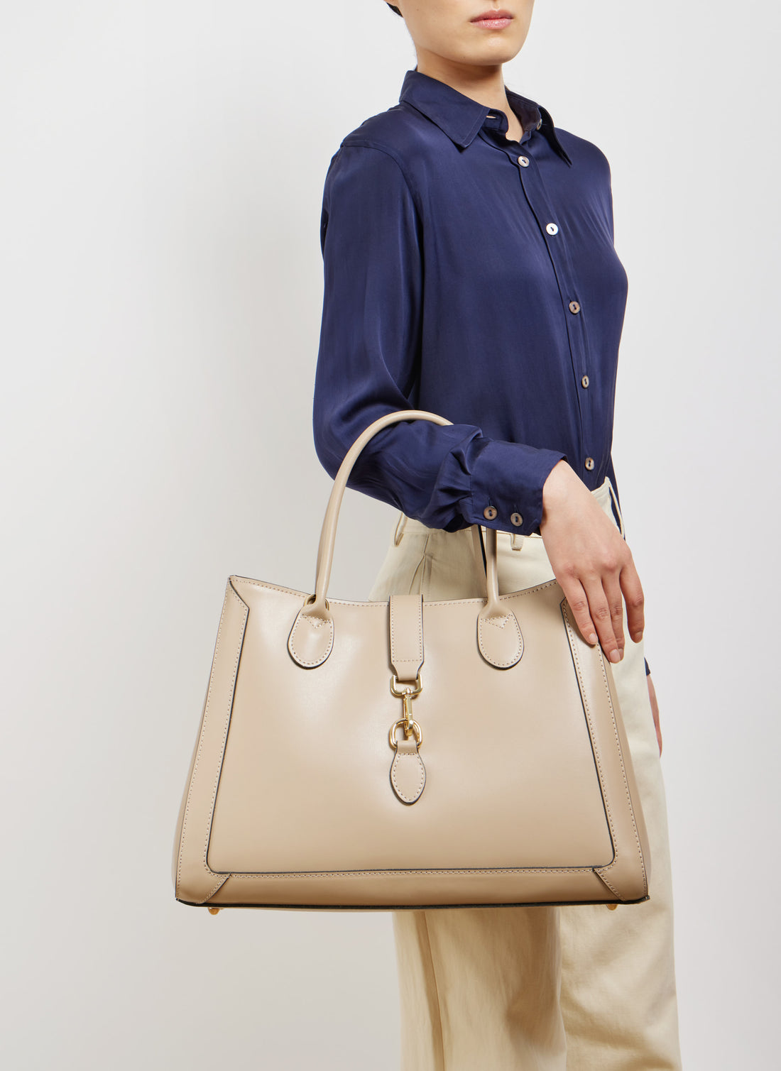 Chloe Bag in Brushed Light Taupe Leather