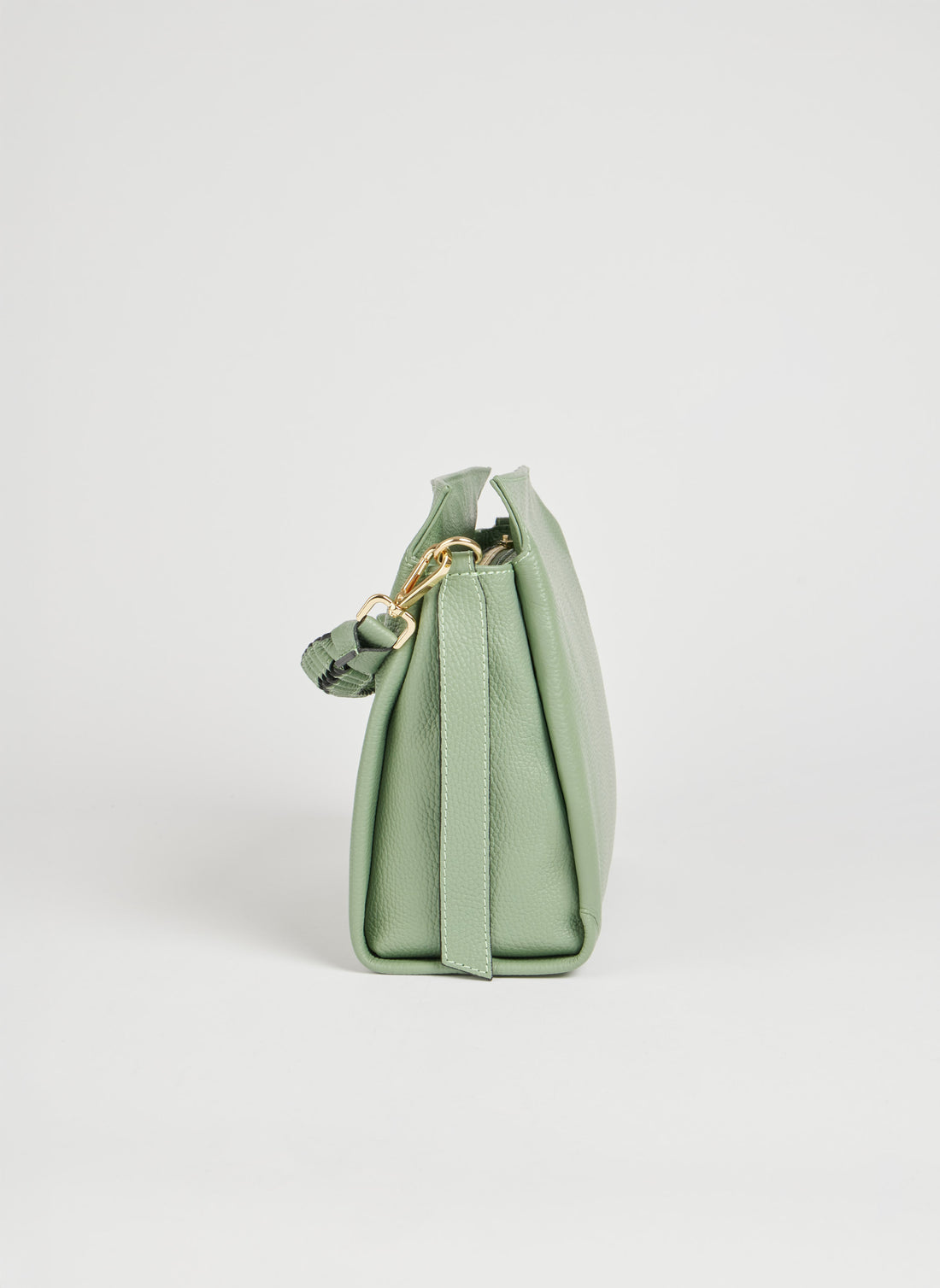 Braid bag in Mint Dollar leather