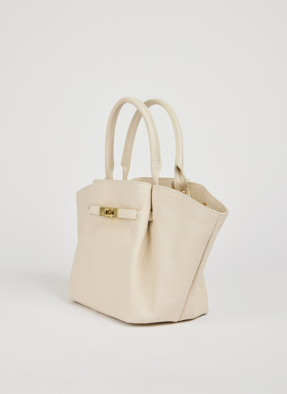 Charlène Bag in Togo Leather Beige