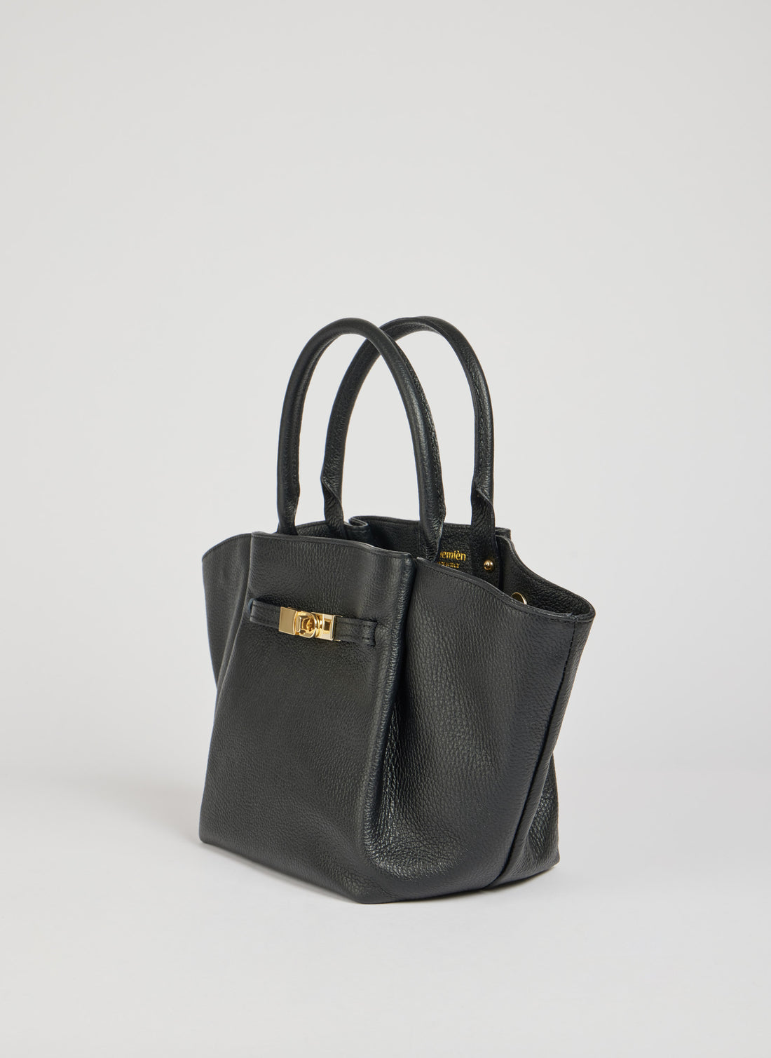 Charlène Bag in Togo Leather Black