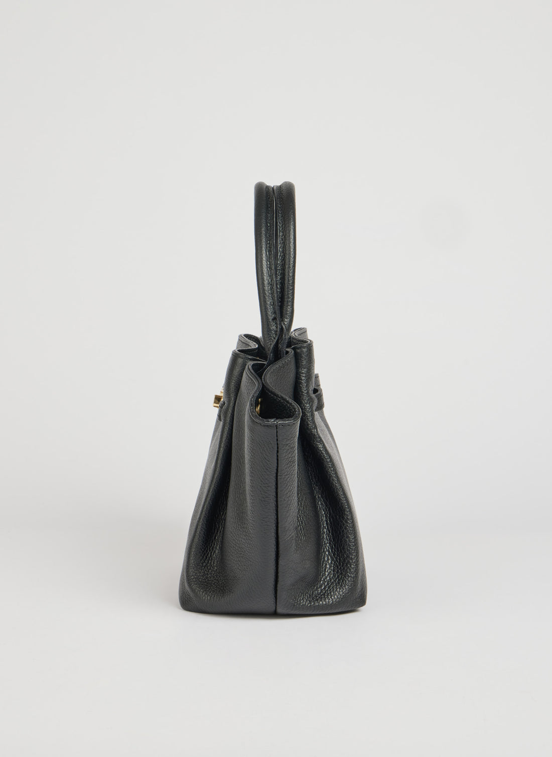 Charlène Bag in Togo Leather Black