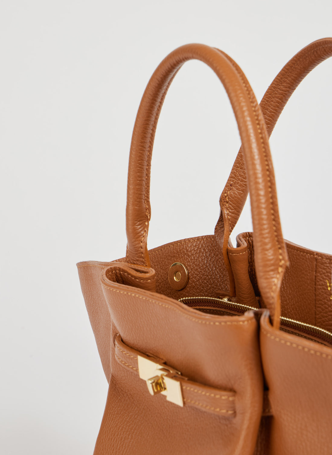 Charlène Bag in Togo Leather Tan