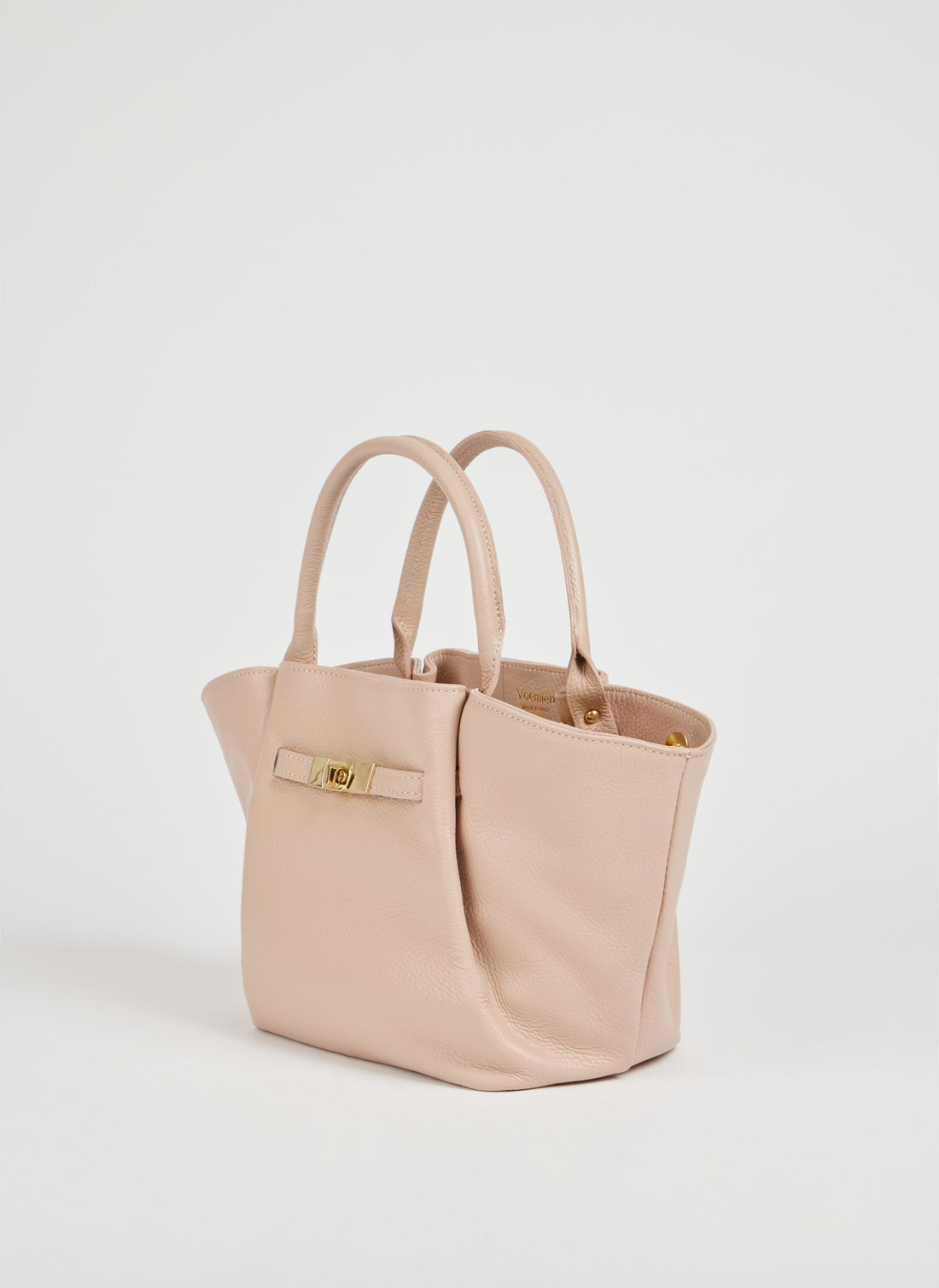 Charlène Bag in Togo Leather Cipria