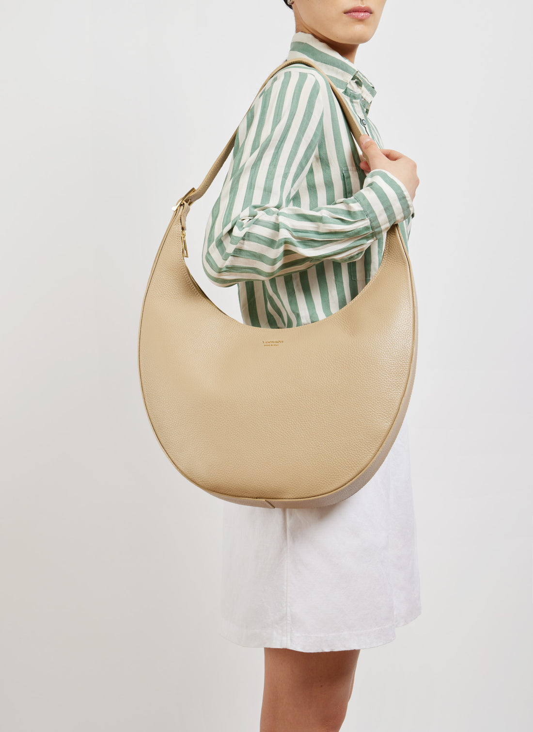 Lèa Bag in Dollar Leather Taupe