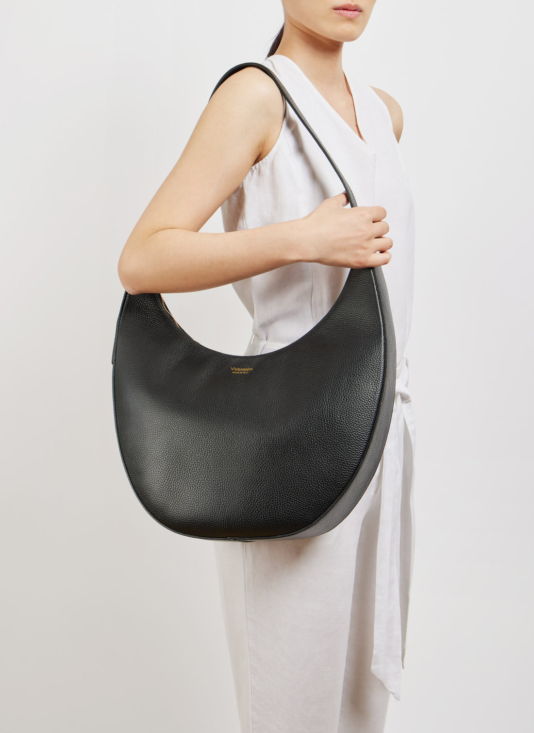 Lèa Bag in Dollar Leather Black