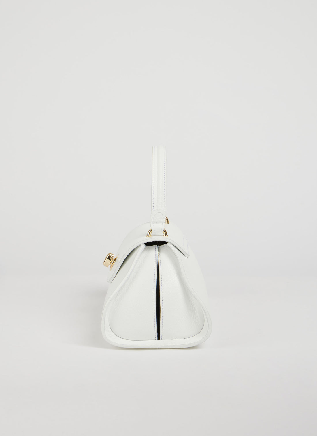 Florence Bag in Togo Leather White
