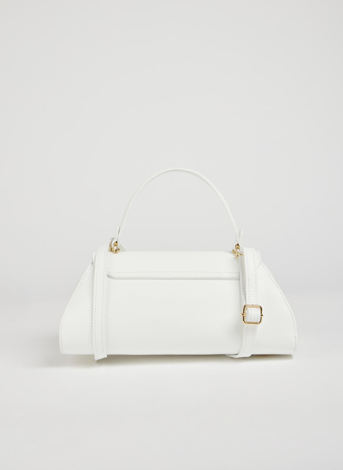 Florence Bag in Togo Leather White