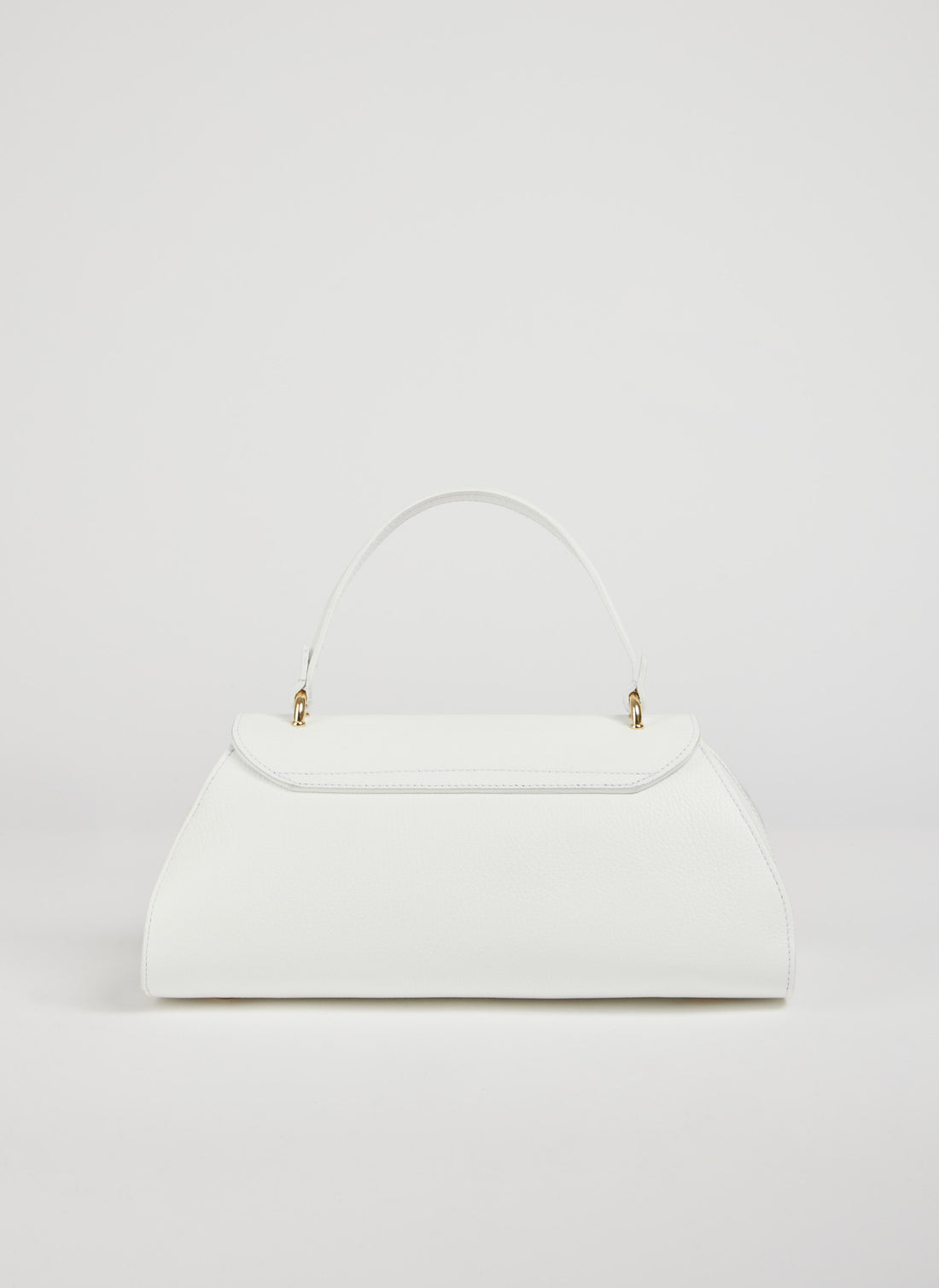 Florence Bag in Togo Leather White