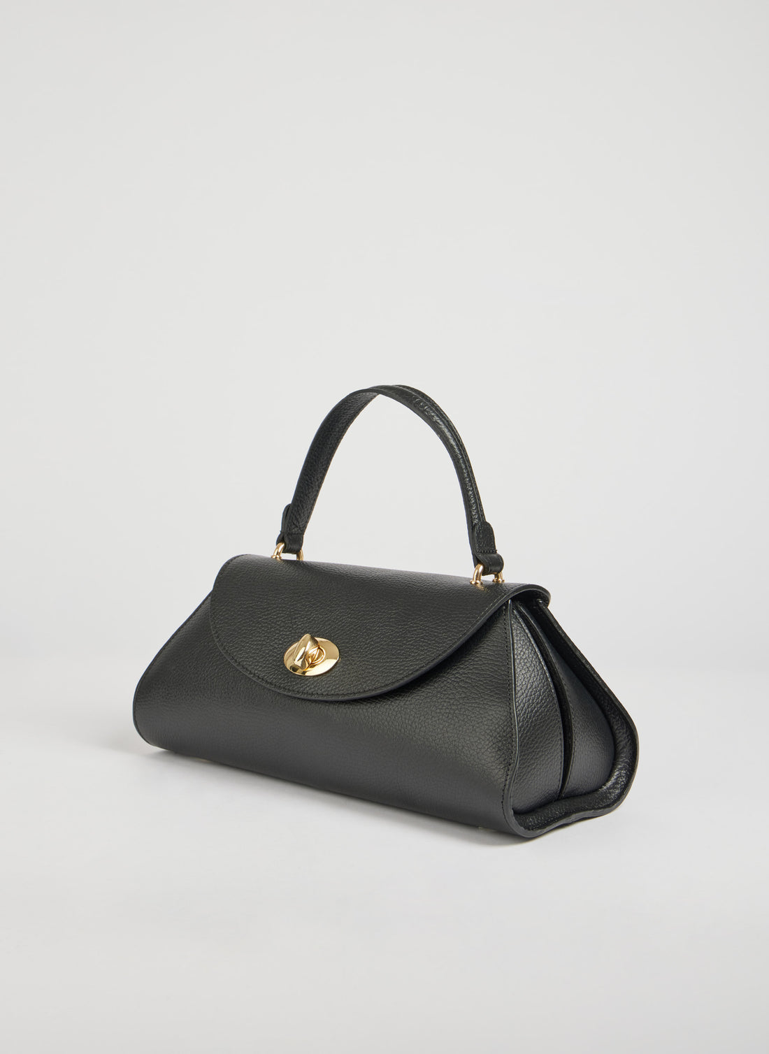 Florence Bag in Togo Leather Black