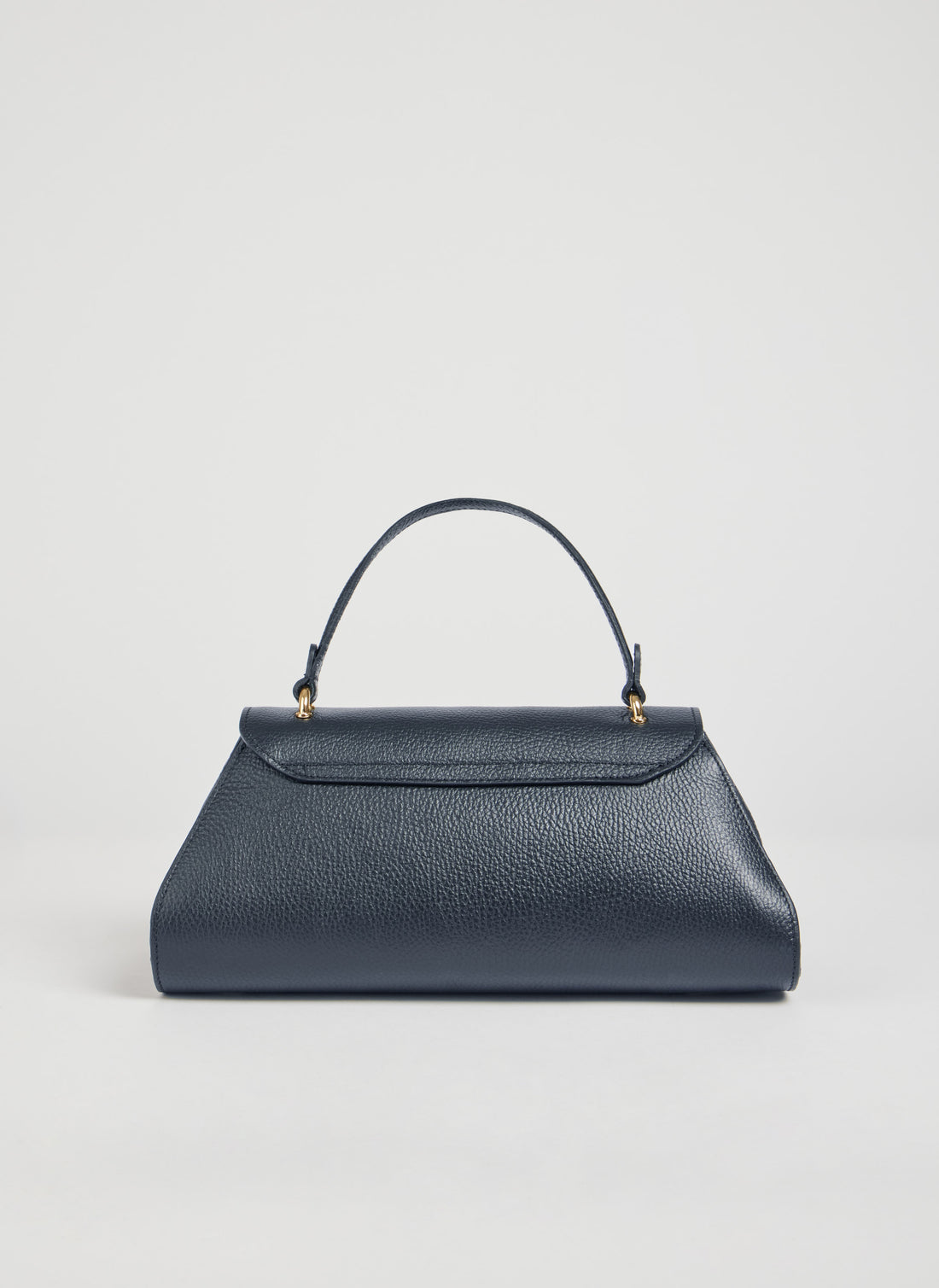 Florence Bag in Togo Leather Blue Navy