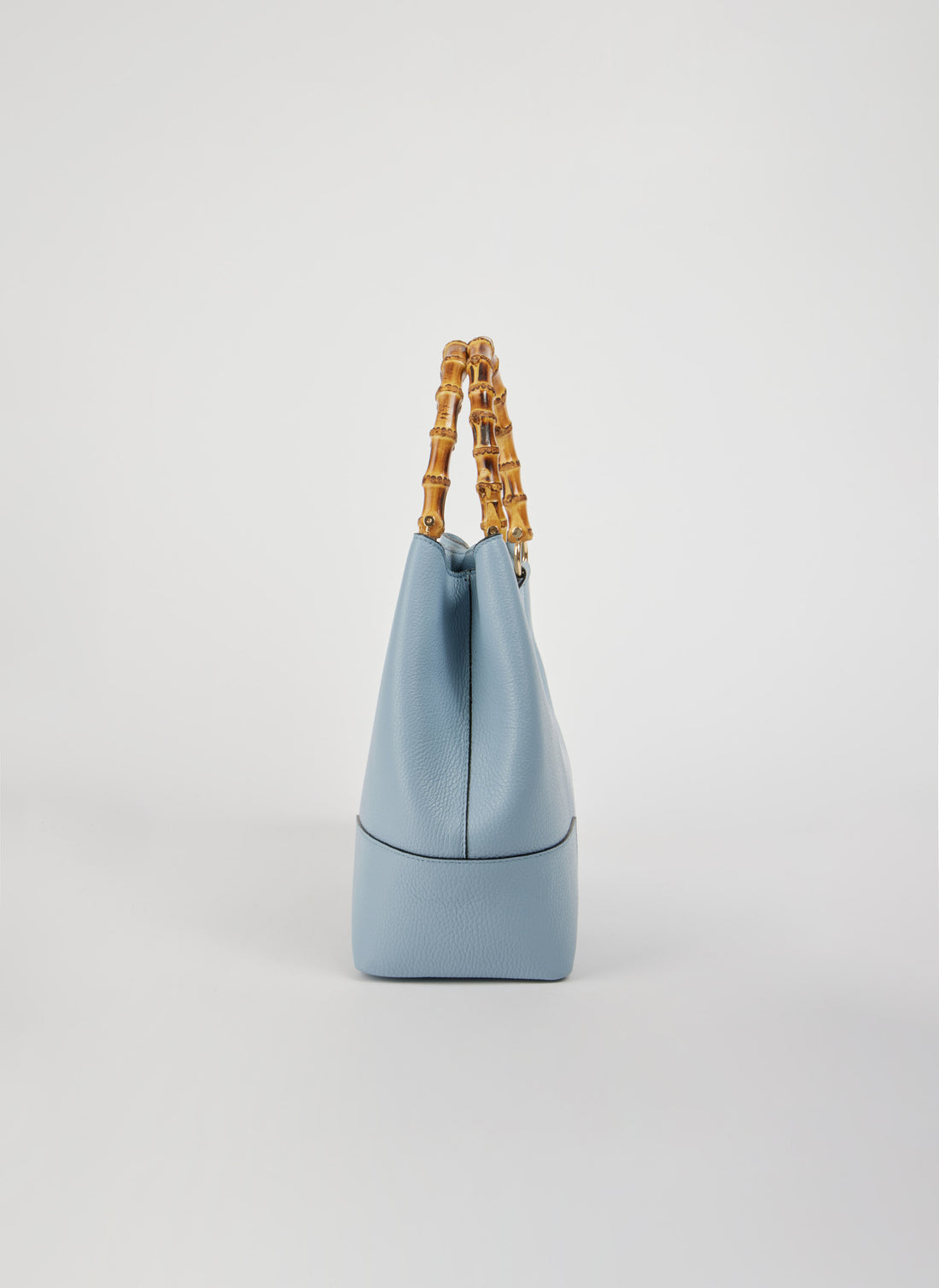 Bamboo Babe Bag in Light Blue Dollar Leather