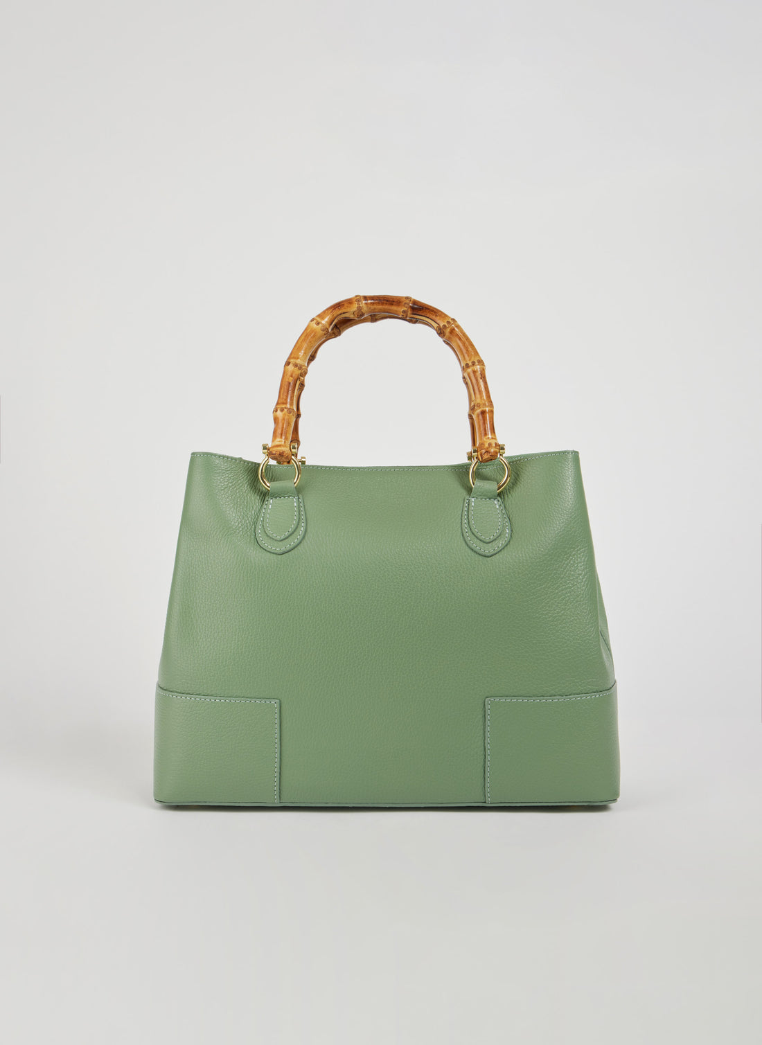 Bamboo Babe Bag in Mint Dollar Leather