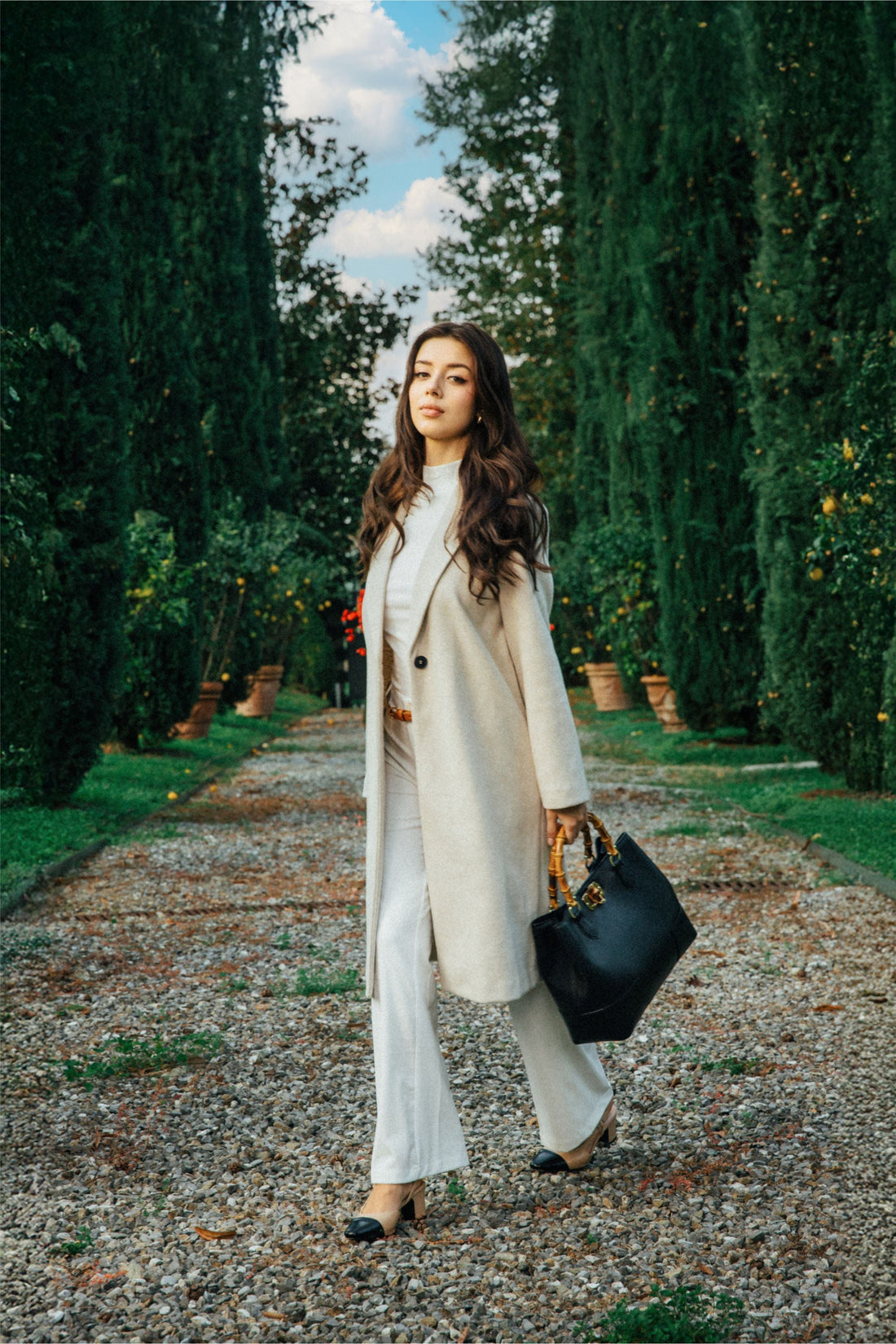 Borsa Bamboo Babe in pelle Dollaro Nera - Voemièn