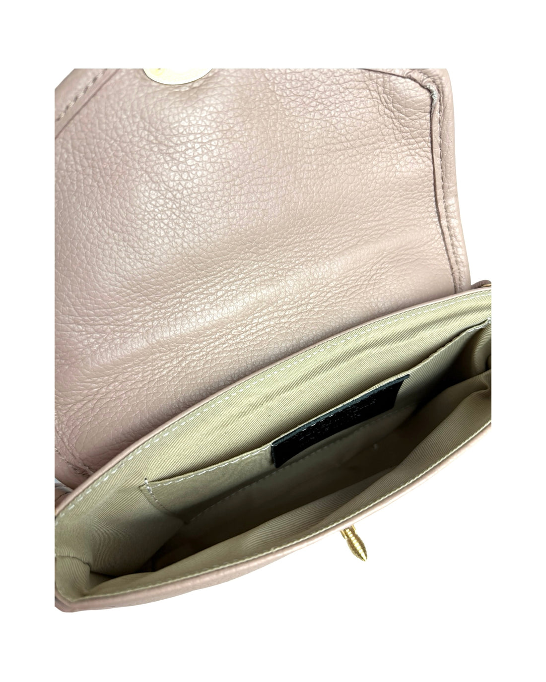 Liliane Bag in Dollar and Suede Leather Cipria