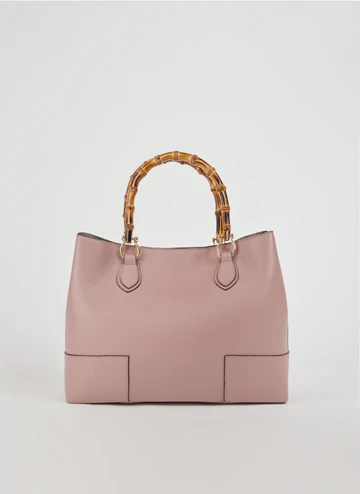 Bamboo Babe Bag in Powder Pink Dollar Leather