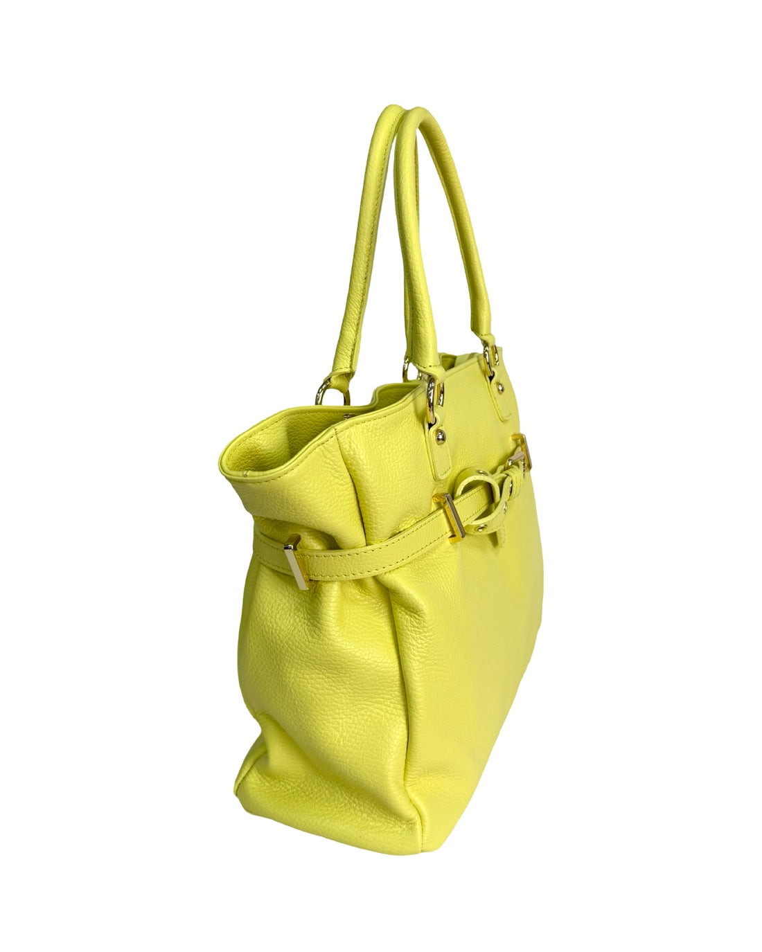 Vittoria Bag in Dollar Leather Lemon