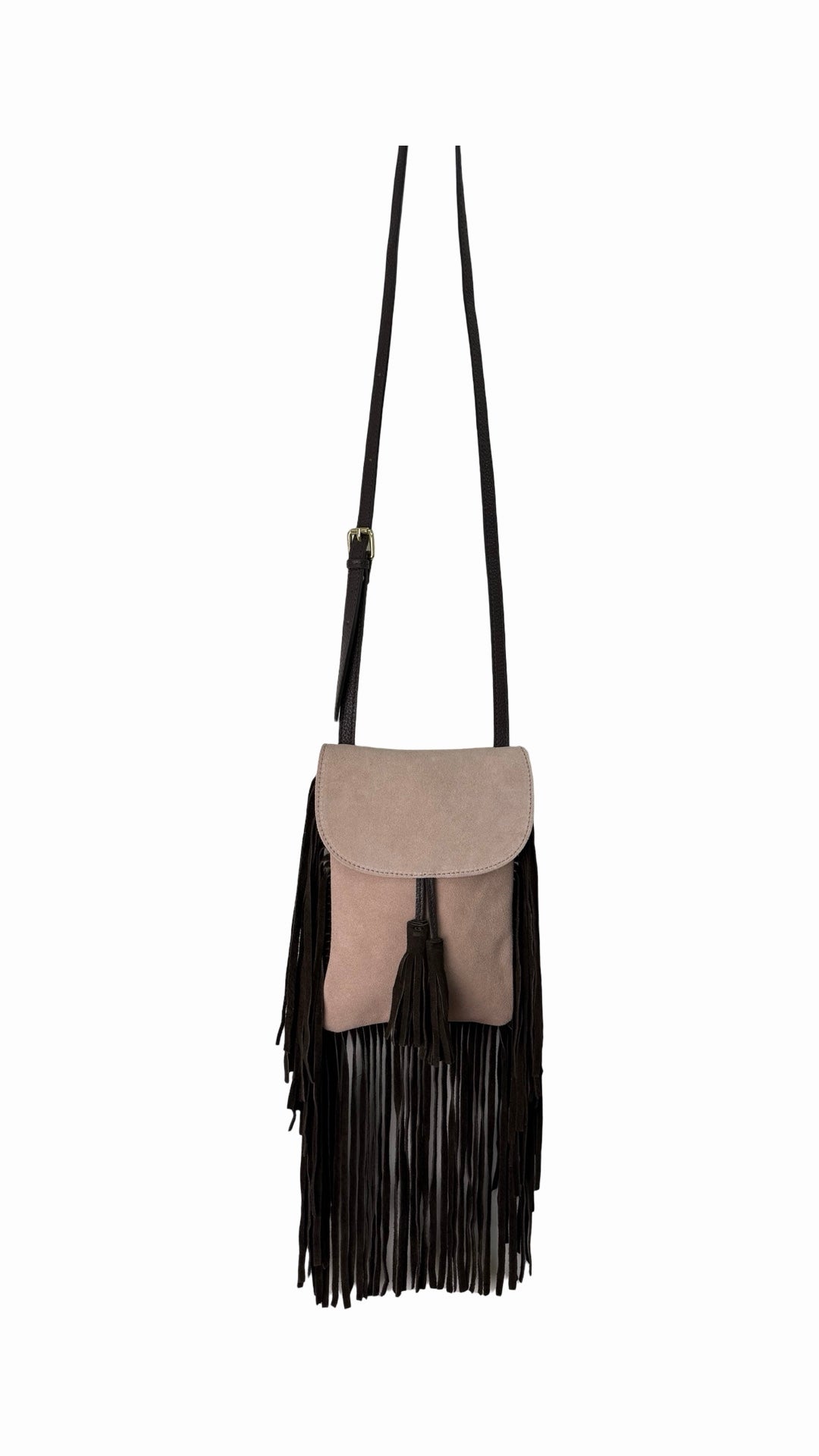 Emion Bag in Suede Leather Cipria
