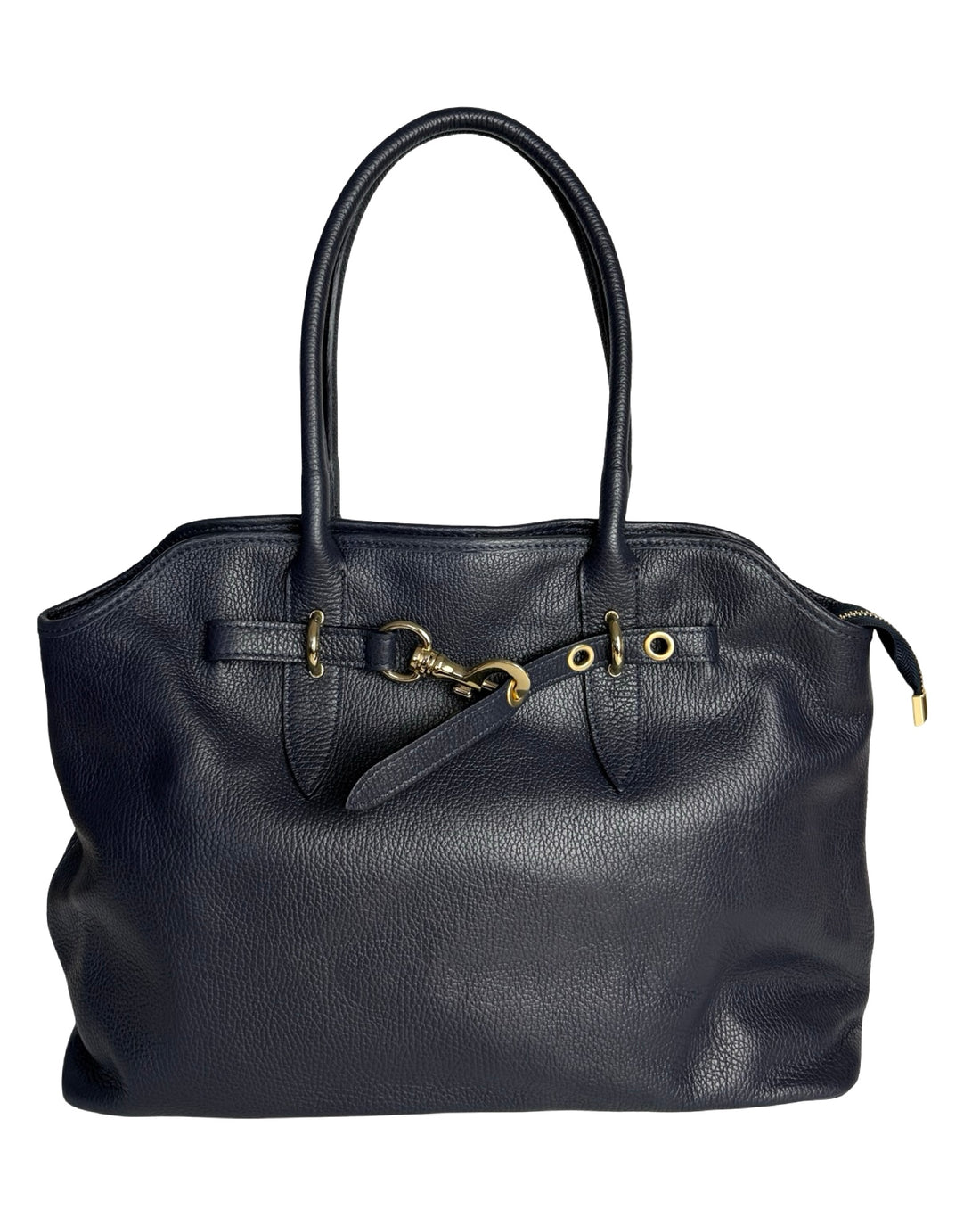 Liri Bag in Dollar Leather Blue Navy