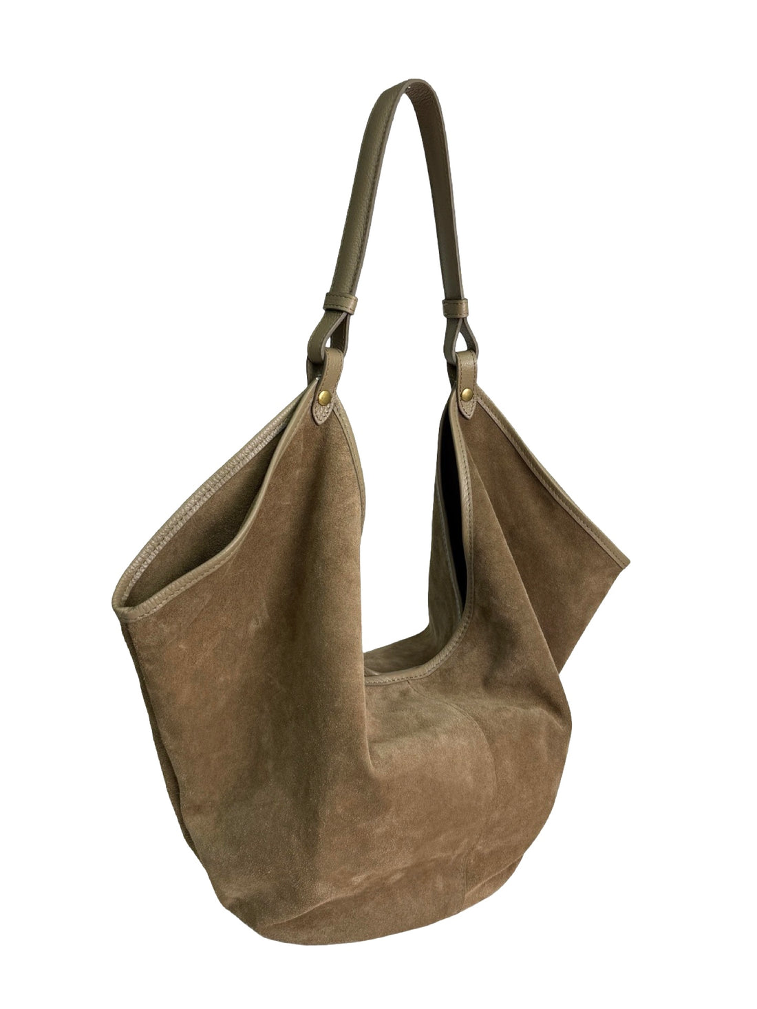 Milly Bag in Suede Taupe