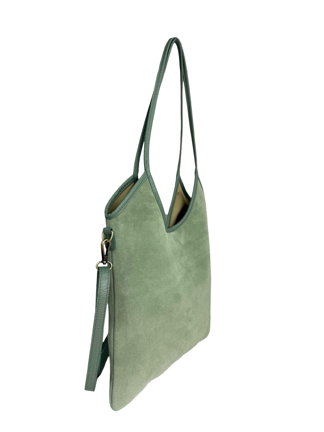 Talia Bag in Suede Mint
