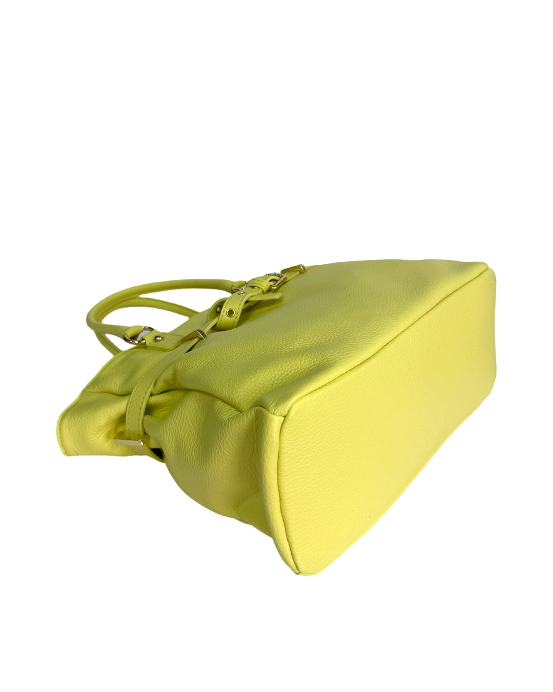 Vittoria Bag in Dollar Leather Lemon