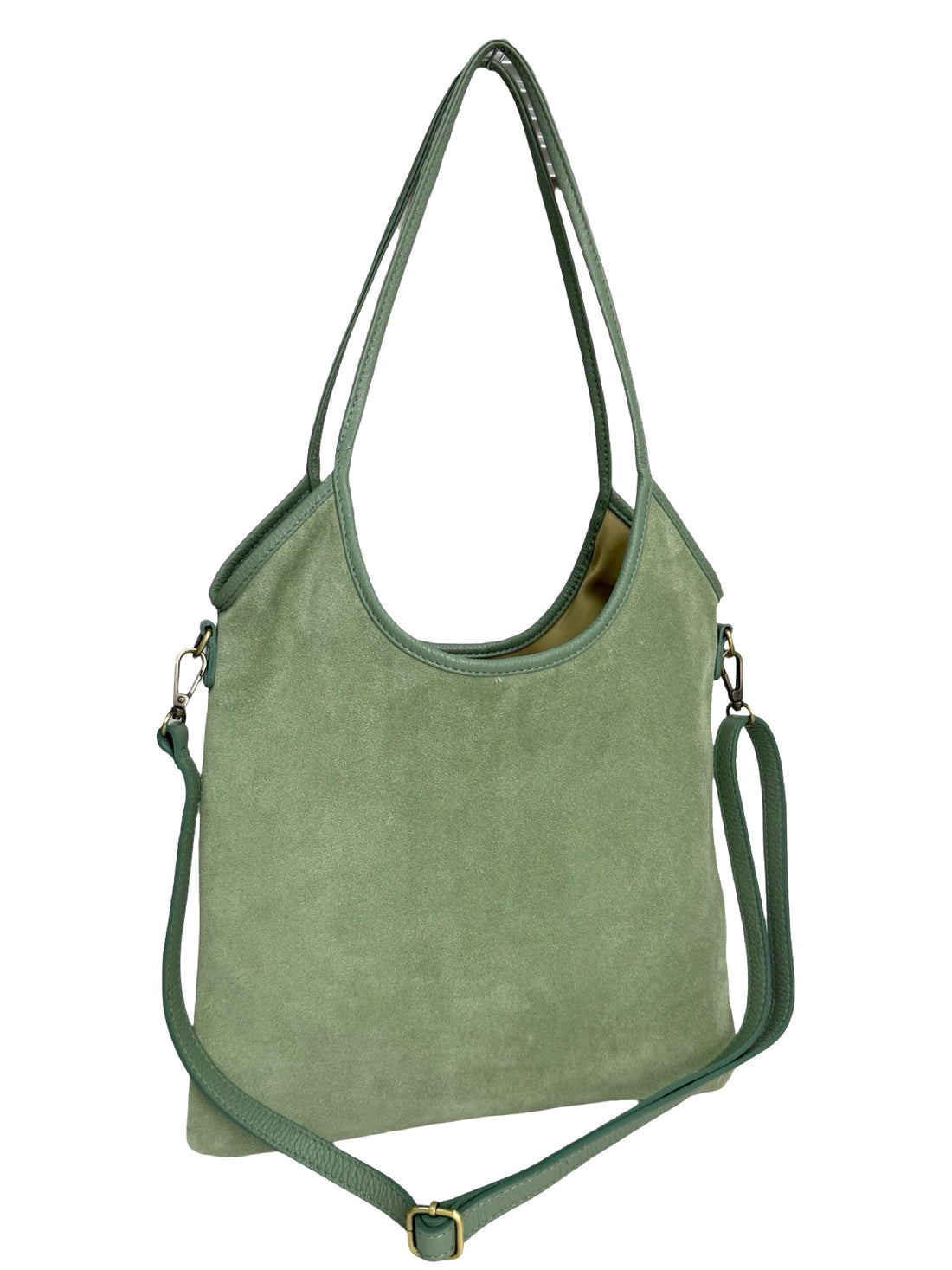 Talia Bag in Suede Mint