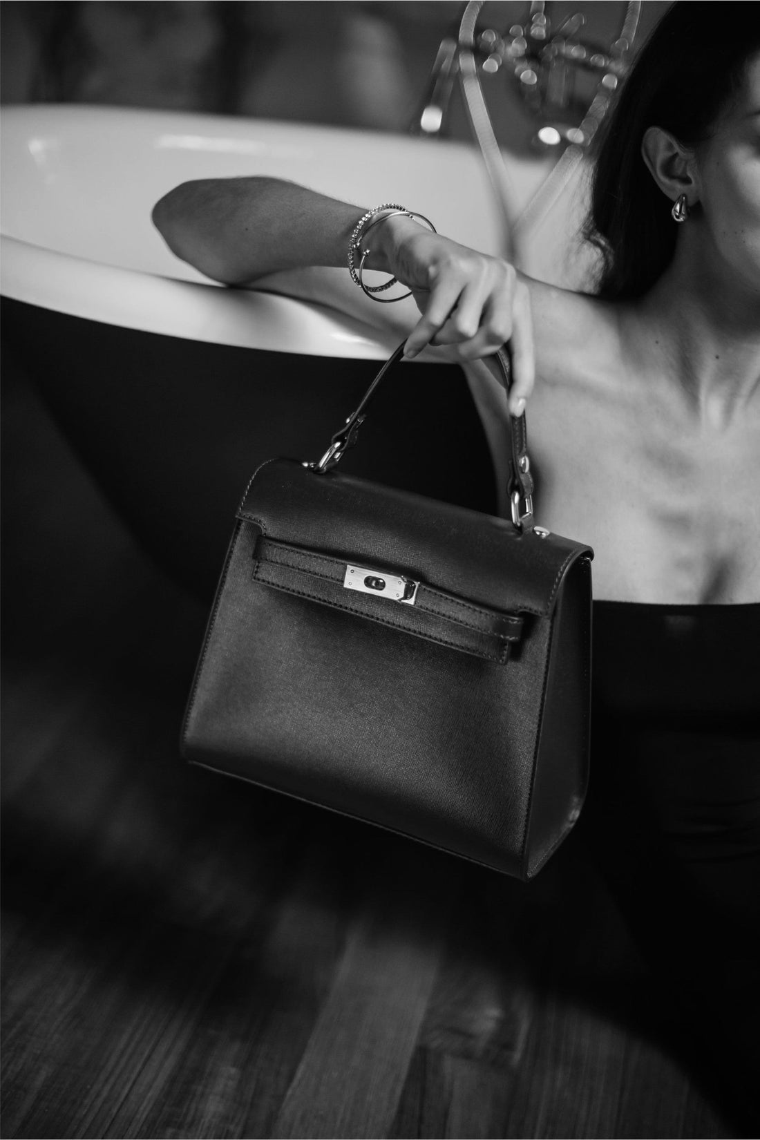 Borsa Zaira in Vera pelle Saffiano Rosa carne - Voemièn